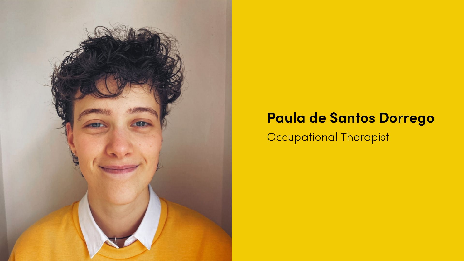 Headshot of Occupational Therapist, Paula de Santos Dorrego.