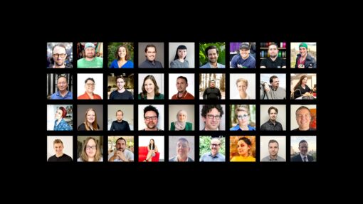 Collage of headshots of the 2024 Make:able Challenge judging panel.