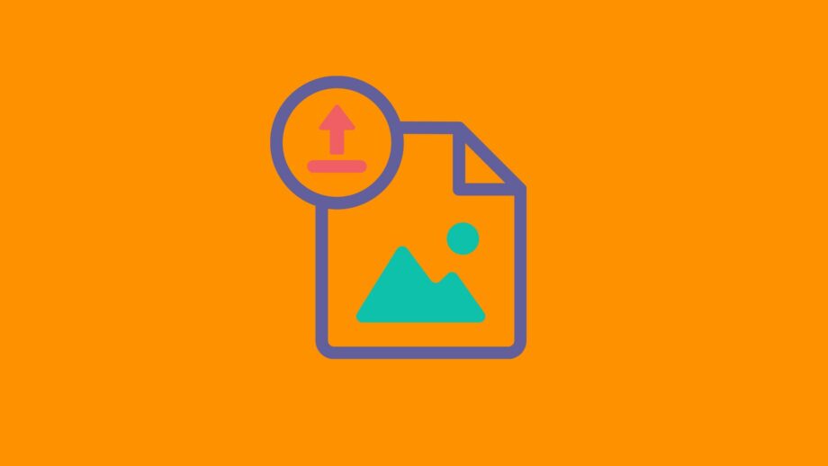 Icon representing image upload.