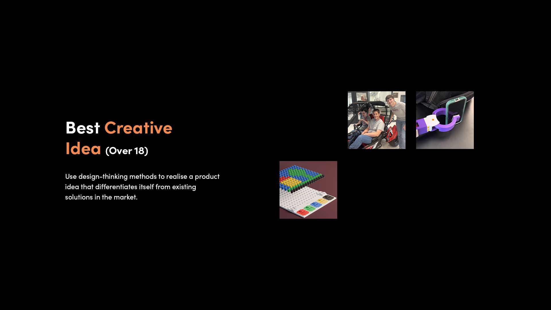 A selection of 3D printed assistive devices that made the finalist shortlist for the 2025 Make:able Challenge, in the category 'Best Creative Idea - Over 18'.