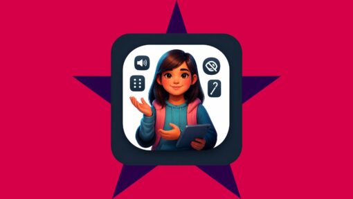 AI stakeholder avatar representing Maya, a visually impaired student used in classroom design thinking activities.